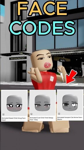 ANIMATED CODES FACES BROOKHAVEN! #roblox #brookhavenrp #facesroblox #codesfaces