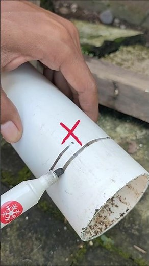 Plumbing tips and hack! how to accurately mark PVC pipes before cutting them? #diy #lifehacks