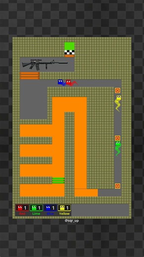 Square Race🏆🏆🏆#satisfying #asmr #marblerun #race #squareracegame #elonmusk