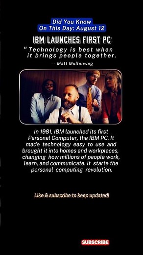 Did You Know: IBM’s First PC Arrives for Home and Office