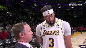 68K views · 7.4K reactions | "It's been a grind. Laker fans stayed with us, starting the way we started at 2-10." Anthony Davis reflects on the regular season and discusses the play-in matchup on Tuesday. | Spectrum SportsNet | Facebook