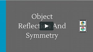 Developing Spatial Thinking Teaching & Learning Video Resources - Object Reflections & Symmetry