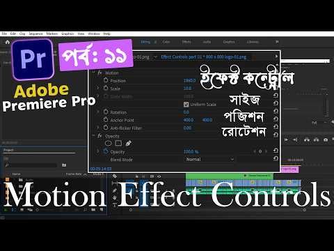 Premiere Pro CC Effect Controls Panel Explained | Motion, Position, Scale, Rotation & Anchor Point