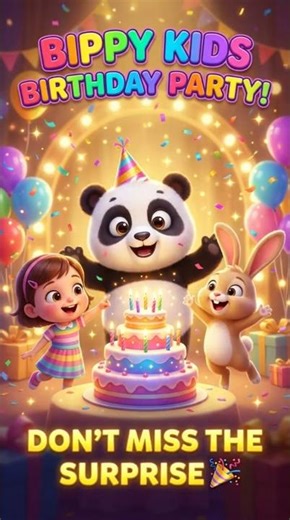 Bippy Kids Birthday Party Surprise 🎉