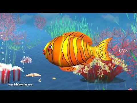 12345 Once i caught a fish alive - 3D Animation English Nursery rhyme for children