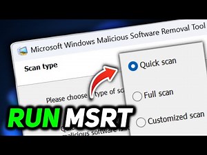 How to Run Windows Malicious Software Removal Tool in Windows 11
