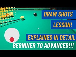 How to Hit a Perfect Draw Shot in Pool (Beginner to Advanced)