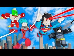 روبلوكس : تحدي الابطال الخارقين ضد ‪@OtakuG‬ و ‪@PmnMinecraft‬ و ‪@Rahumi‬ الورع