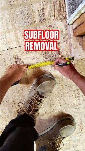 Easy Demo | Subfloor Removal #tools