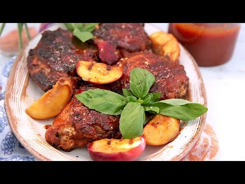 Peach BBQ Grilled Chicken