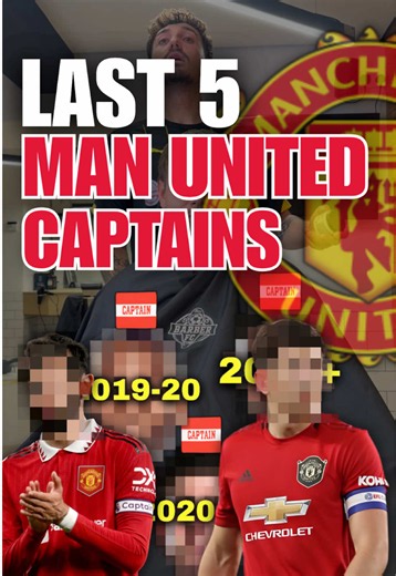 UNITED’s LAST 5 CAPTAINS! 🤔5️⃣ #manchesterunited #premierleague #football