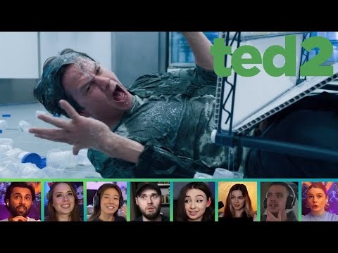 Reactors Reacting to TED AND JOHN'S ACCIDENT AT THE BANK | Ted 2 (2015)