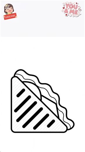 How to Draw🥪 Sandwich | Easy Cute Drawing