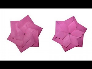 Two-faced flower in ORIGAMI