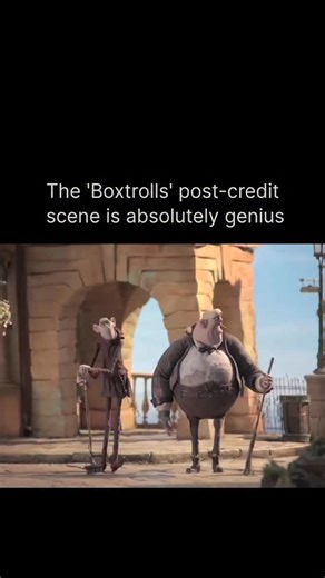 FBOY PROBLEMS on Instagram: "🤯 🍿: The Boxtrolls ends with a playful post-credits idea rather than a plot scene, inviting viewers to imagine that the world might be full of tiny, unseen creatures — like microscopic Boxtrolls living among dust, crumbs, and everyday mess — continuing the film’s theme that entire hidden societies can exist right under our noses. It’s a whimsical final note that reframes the story as a reminder to stay curious about what we overlook, rather than teasing a sequel or