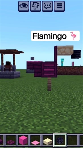 Flamingo in Minecraft #minecraft #short