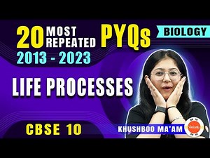 Most Repeated Questions from Life Processes 📊 Class 10 Science PYQs