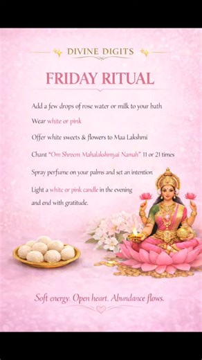 DIVINE DIGITS on Instagram: "✨ DIVINE DIGITS ✨ Friday ritual - to attract prosperity, money & love #trendingreels #reelsinstagram #follow #rituals #success"