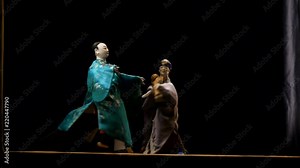 Traditional hand puppet, Chinese culture.