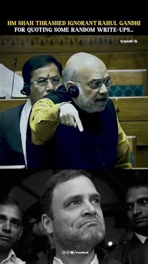 Facts Over Fiction: Amit Shah Schools Rahul Gandhi in Parliament