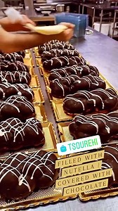 🇬🇷 OMG! We’re in love with this delicious Greek Easter bread Tsoureki filled with Nutella and covered in #chocolate from Select Bakery! Shop greek-food-shop.com/shop/baked-goods/chocolate-covered-tsoureki-greek-easter-bread/ | GREEK GATEWAY