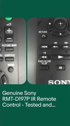 Genuine Sony RMT-D197P IR Remote Control - Tested and Clean