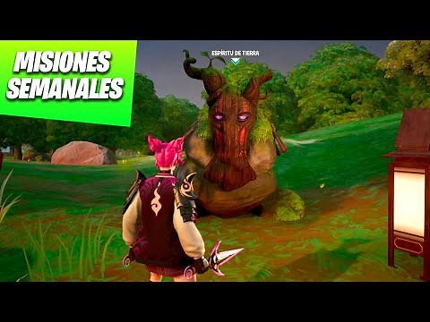 GIVE WEAPONS TO AN EARTH SPIRIT | FORTNITE WEEK 1 MISSIONS