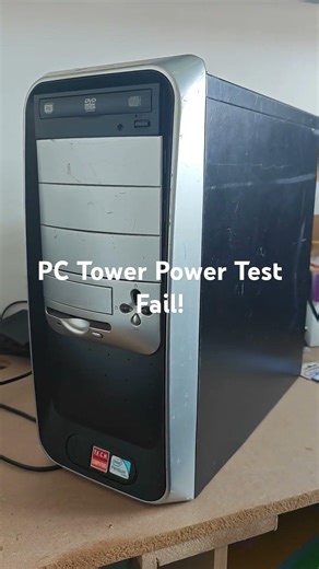 PC Tower Power Test Fail #Computer #Fail #repairs