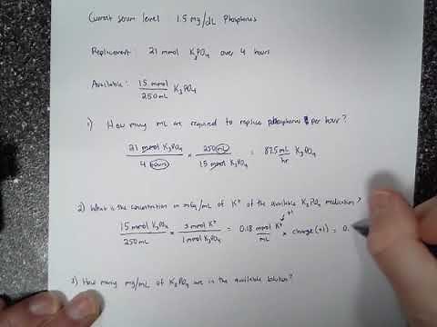 Converting between mg and mEq