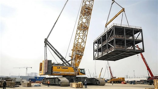 World’s most powerful crawler crane lifting skyscraper-sized loads. | Wow Things | Facebook