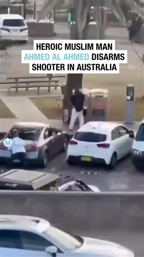 Ahmed Al Ahmed, the heroic civilian that tackled and disarmed one of the gunmen in Australia’s Bondi Beach shooting. Ahmed is a 43-year-old local in Sydney, Australia who owns a fruit shop in Sutherland. He was shot twice during the heroic act and is in the hospital receiving treatment. | Muslim