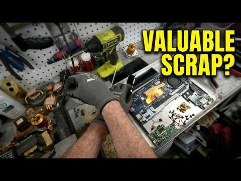 Some scrap showcase to open the video, then the laptop teardown main event!
