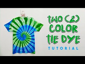 2 Color Tie Dye Tutorial | Tali at Kulay