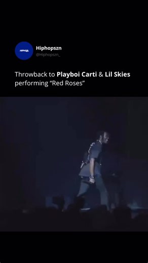 HiphopSzn on Instagram: "Playboi Carti shared the stage with Lil Skies in a way that fans remember. On Carti’s Die Lit tour in 2018, video records from a show (e.g., August 18, 2018 in Atlanta) show Lil Skies being brought out during Carti’s set and performing his song “Red Roses” in the middle of the concert. Do y’all still want that collab?"