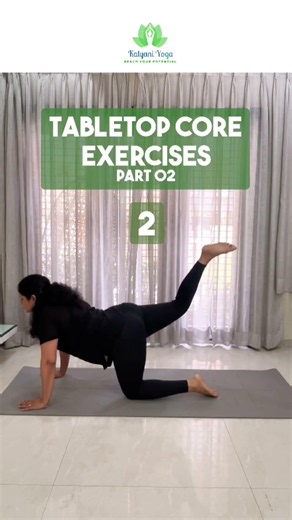 5 Tabletop Core Exercises to Build a Strong Core | Part 2 | Beginner-Friendly Yoga | Kalyani Yoga 🌿