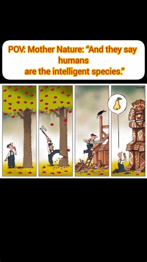 POV: Mother Nature: “And they say humans are the intelligent species.” #foryou #fyp #shorts #funny