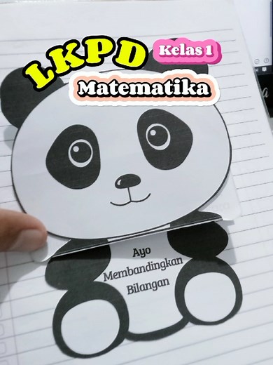 LKPD Matematika: Panda Membandingkan Bilangan Kelas 1
