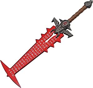 crafthand Metal Crucible Sword Cosplay Crucible Red Weapon Switch Game Cosplay Real Metal Handmade Sword Props Gift Idea Room Decor