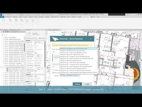 Falcon Tools Smart Room Numbering in Revit Tutorial