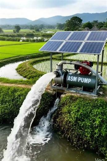 Solar irrigation pump that you can also use in times of fuel shortage