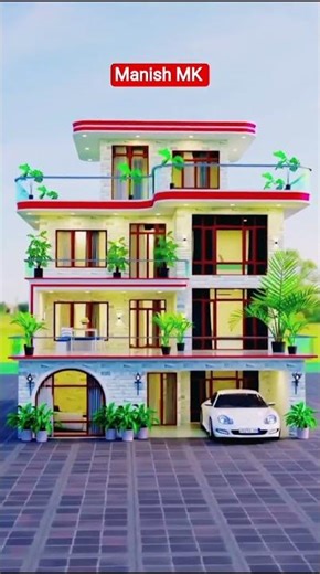 Village House 🏡 Design #elevation #frontelevation #house #housedesign #home #song #hindisong #3d🏠
