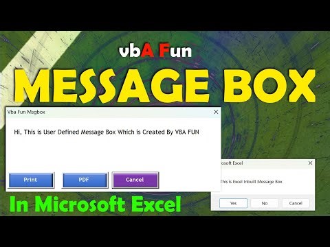 Finaly Ready Vba fun Message Box for Excel And Userform | Excel Vba | Vba