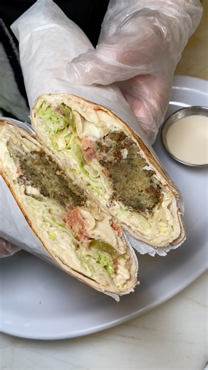 847K views · 2.1K reactions | Loaded Falafel Pita Wrap! ‍陵阮 | Foody Fetish | Facebook
