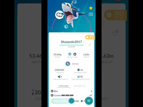 Level 1 Mega Sharpedo 😁 Pokémon GO #pokemongo #pokemon