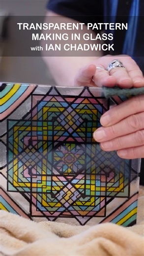 The Glass Hub on Instagram: "What a fantastic week spent learning about transparent pattern making with the one and only @ianchadwickglass 🔥 Our students had a great time challenging their accuracy, attention to detail and understanding of geometry to make tiles and dropouts using layered, fused glass components. Thanks so much to Ian for sharing his technical skill and precision with us all! We can’t wait to have him back next April teaching his masterclass ‘Advanced Patten Making in Glass’ #t