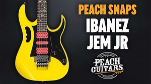 Check it out here: https://bit.ly/34Nf7EM The Ibanez JEM has been the mainstay of Steve Vai's sound for decades, with its distinctive looks, super low action and monster tone, it's easy to see why the original shred master himself loves these guitars so much. The JEMJR in Yellow takes the original JEM design and puts it in a more affordable package. With a Mahogany body the JEMJR has rich tones and great sustain, and with the signature Steve Vai Monkey Grip you have something to grab hold of whe