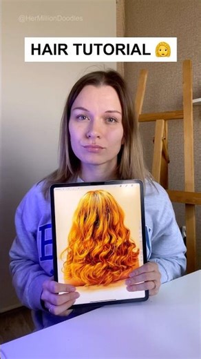 How To Draw Wavy Hair Tutorial 👩‍🦱 Easy Step by Step #art #drawing #markers