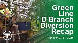 5K views · 82 reactions | Last week, we closed out another Green Line diversion focused on the continued installation of our Green Line Train Protection System (GLTPS). From October 24-31, we bused the D Branch so we could prioritize work to enhance safety, reliability, and the rider experience. | Massachusetts Bay Transportation Authority - MBTA | Facebook