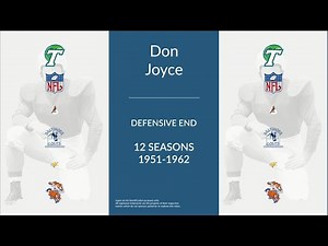 Don Joyce: Football Defensive End and Defensive Tackle