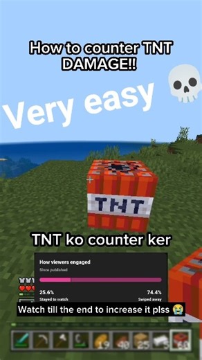How to counter TNT damage in Minecraft 🔥